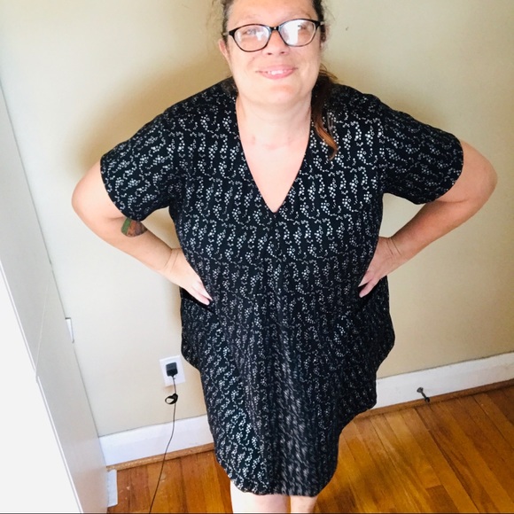 eShakti Stars Print Mini Dress Size 2X - Picture 10 of 12